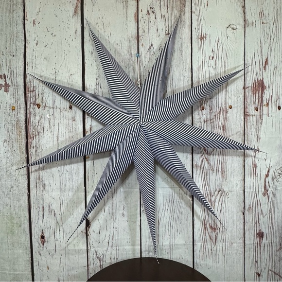 Americana Paper Star 9 point Really Huge Paper Star Decor 43” Perfect For july 4 - Picture 12 of 15